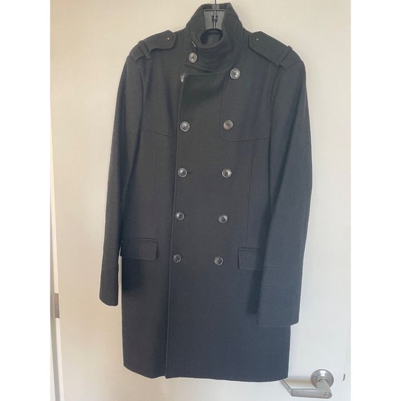 EFOR Outerwear Men's Overcoat in Black, Size S